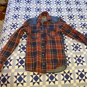 Zara, western plaid button down